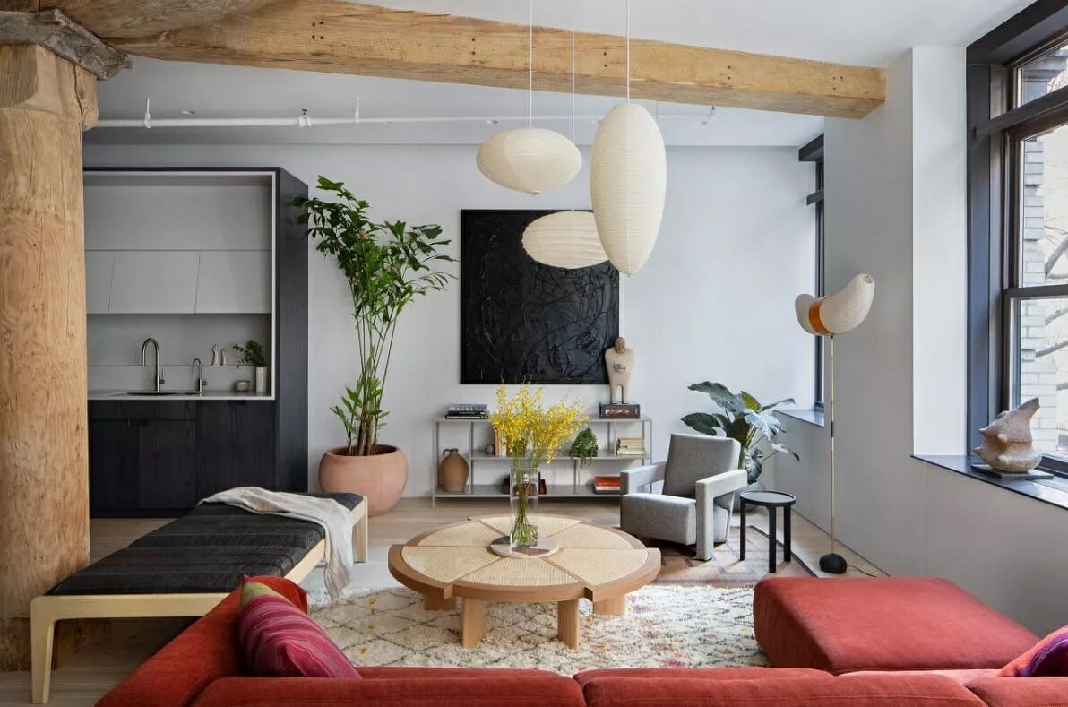 Modern wellness living room design